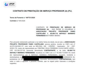 005 - CONTRATO DE PRESTAÇÃO DE SERVIÇO PROFESSOR (A)