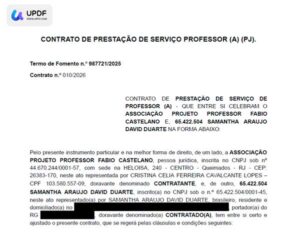 010 - CONTRATO DE PRESTAÇÃO DE SERVIÇO PROFESSOR (A)